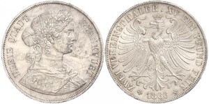 2 Thaler States of Germany Silber 