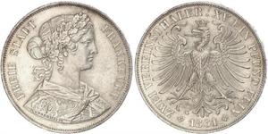 2 Thaler States of Germany Silber 