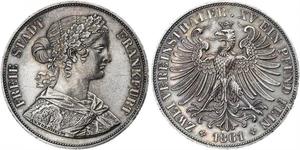 2 Thaler States of Germany Silber 