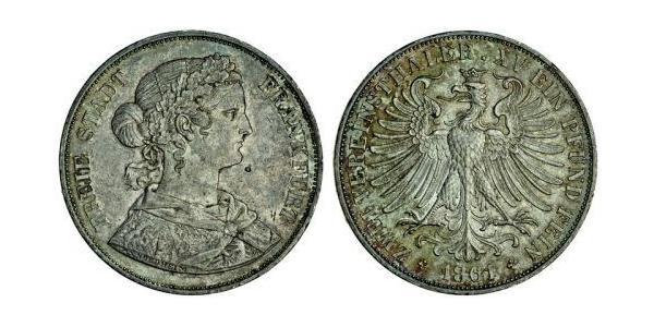 2 Thaler States of Germany Silber 