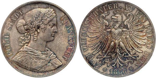 2 Thaler States of Germany Silber 