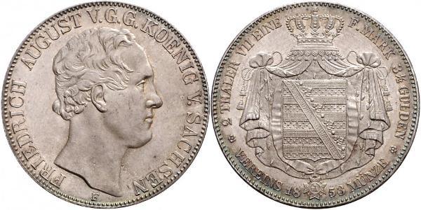 2 Thaler States of Germany Silber 