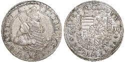 2 Thaler Alsace Silver Ferdinand II, Archduke of Austria (1529 – 1595)