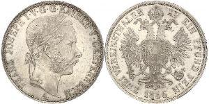 2 Thaler Austrian Empire (1804-1867) Silver Franz Joseph I (1830 - 1916)