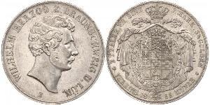 2 Thaler Duchy of Brunswick (1815 - 1918) Silver William, Duke of Brunswick