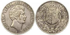 2 Thaler Duchy of Brunswick (1815 - 1918) Silver William, Duke of Brunswick