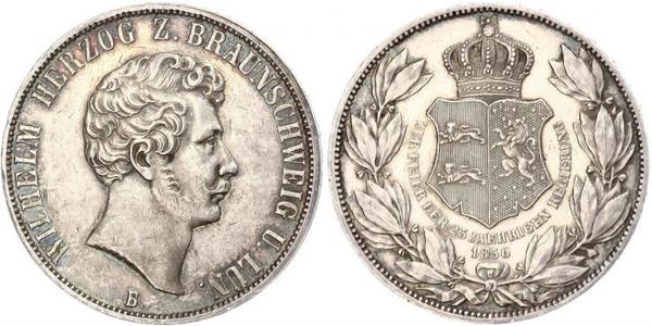2 Thaler Duchy of Brunswick (1815 - 1918) Silver William, Duke of Brunswick