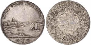 2 Thaler Free City of Frankfurt Silver 