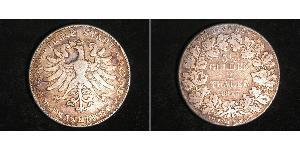 2 Thaler Free City of Frankfurt Silver 