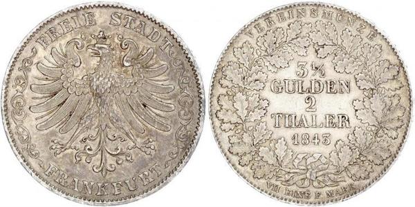 2 Thaler Free City of Frankfurt Silver 