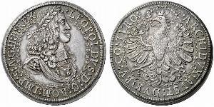 2 Thaler Holy Roman Empire (962-1806) Silver Leopold I, Holy Roman Emperor (1640-1705)