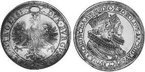 2 Thaler Holy Roman Empire (962-1806) Silver Leopold V, Archduke of Austria (1586 – 1632)