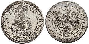 2 Thaler Holy Roman Empire (962-1806) Silver Leopold I, Holy Roman Emperor (1640-1705)