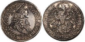 2 Thaler Holy Roman Empire (962-1806) Silver Leopold I, Holy Roman Emperor (1640-1705)