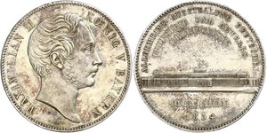 2 Thaler Kingdom of Bavaria (1806 - 1918) Silver Maximilian II of Bavaria (1811 - 1864)