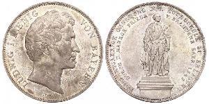 2 Thaler Kingdom of Bavaria (1806 - 1918) Silver Ludwig I of Bavaria (1786 – 1868)