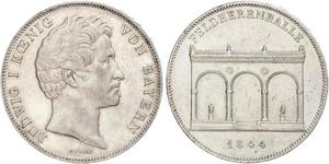 2 Thaler Kingdom of Bavaria (1806 - 1918) Silver Ludwig I of Bavaria (1786 – 1868)