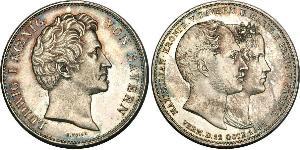 2 Thaler Kingdom of Bavaria (1806 - 1918) Silver Ludwig I of Bavaria (1786 – 1868)