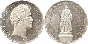 2 Thaler Kingdom of Bavaria (1806 - 1918) Silver Ludwig I of Bavaria (1786 – 1868)