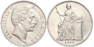 2 Thaler Kingdom of Bavaria (1806 - 1918) Silver Maximilian II of Bavaria (1811 - 1864)