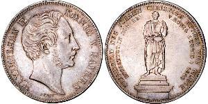 2 Thaler Kingdom of Bavaria (1806 - 1918) Silver Maximilian II of Bavaria (1811 - 1864)