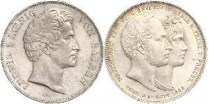 2 Thaler Kingdom of Bavaria (1806 - 1918) Silver Ludwig I of Bavaria (1786 – 1868)