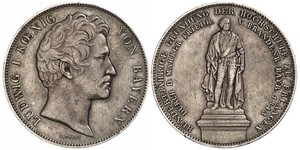 2 Thaler Kingdom of Bavaria (1806 - 1918) Silver Ludwig I of Bavaria (1786 – 1868)