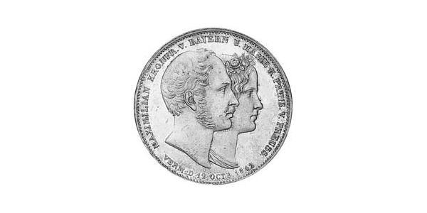 2 Thaler Kingdom of Bavaria (1806 - 1918) Silver Ludwig I of Bavaria (1786 – 1868)