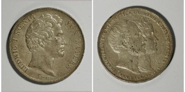 2 Thaler Kingdom of Bavaria (1806 - 1918) Silver Ludwig I of Bavaria (1786 – 1868)