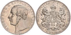 2 Thaler Kingdom of Hanover (1814 - 1866) Silver George V of Hanover (1819 - 1878)