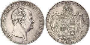 2 Thaler Kingdom of Prussia (1701-1918) Silver Frederick William IV of Prussia (1795 - 1861)