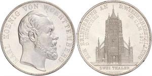 2 Thaler Kingdom of Württemberg (1806-1918) Silver Charles I of Württemberg