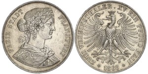 2 Thaler States of Germany Silver 