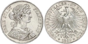 2 Thaler States of Germany Silver 