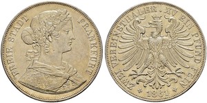 2 Thaler States of Germany Silver 