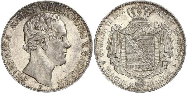 2 Thaler States of Germany Silver 