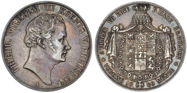 2 Thaler States of Germany Silver 