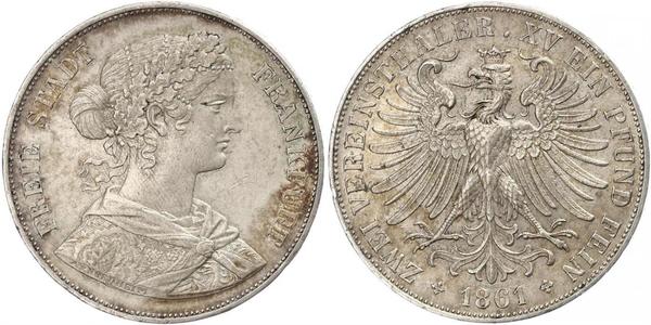 2 Thaler States of Germany Silver 