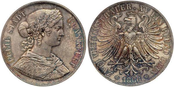 2 Thaler States of Germany Silver 