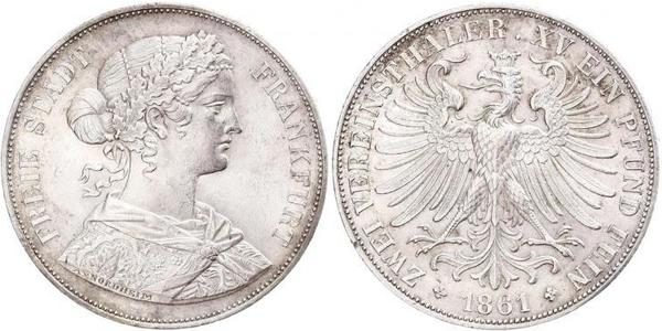 2 Thaler States of Germany Silver 