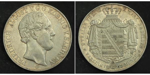 2 Thaler States of Germany Silver 