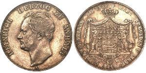 2 Thaler Principality of Anhalt-Köthen (1603 -1853) 銀 亨利 (安哈特-科滕) (1778 - 1847)