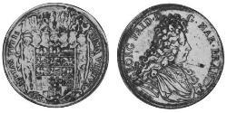 2 Thaler Principality of Ansbach (1398–1792) 銀 