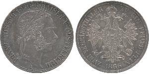 2 Thaler 奧地利帝國 (1804 - 1867) 銀 弗朗茨·约瑟夫一世 (1830 - 1916)