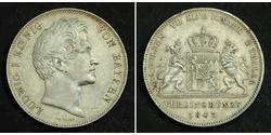 2 Thaler 巴伐利亞王國 (1806 - 1918) 銀 路德维希一世 (巴伐利亚)