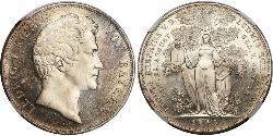2 Thaler 巴伐利亞王國 (1806 - 1918) 銀 路德维希一世 (巴伐利亚)