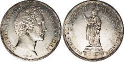 2 Thaler 巴伐利亞王國 (1806 - 1918) 銀 路德维希一世 (巴伐利亚)