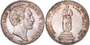 2 Thaler 巴伐利亞王國 (1806 - 1918) 銀 马克西米利安二世 (巴伐利亚国王)