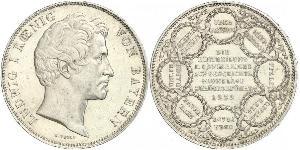 2 Thaler 巴伐利亞王國 (1806 - 1918) 銀 路德维希一世 (巴伐利亚)