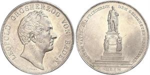 2 Thaler 巴登大公國 (1806 - 1918) 銀 利奥波德 (巴登)